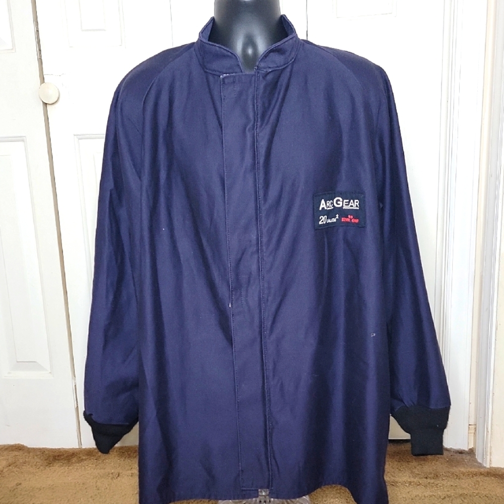 Arc Gear By Steel Grip Flash  Jacket Zippered Size XXL Navy Blue